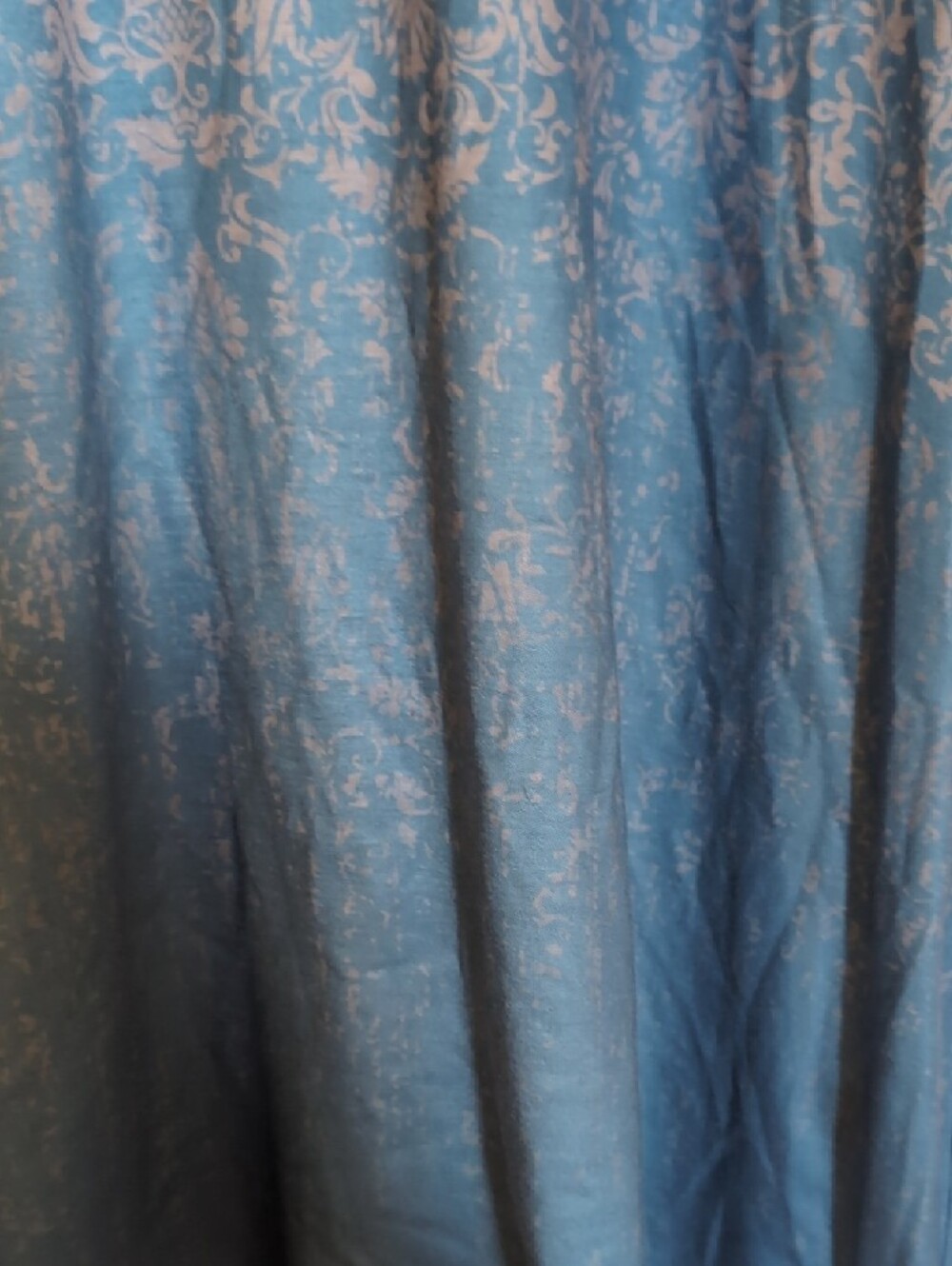 Women's Blue Patterned Short-Sleeve Top - Picture 4 of 4